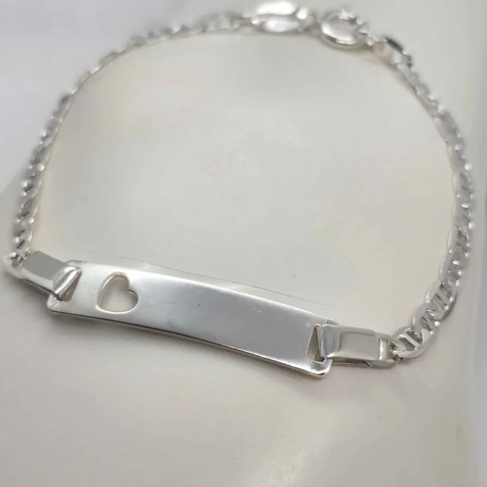 NEW   Sterling Silver 925 Heart Bracelet